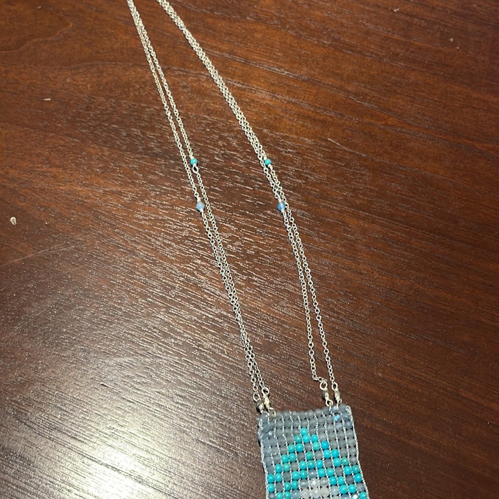 Indian Rug Beaded Necklace Navajo Tortoise Bracel… - image 5
